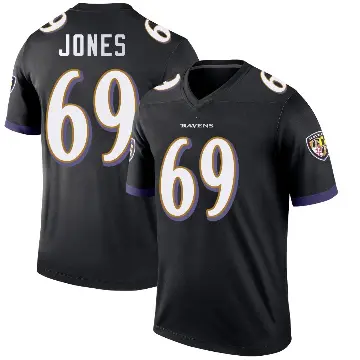 ＃69 Youth Jayson Jones Black Legend Baltimore Ravens Jersey