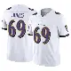＃69 Youth Jayson Jones White Limited Baltimore Ravens Vapor F.U.S.E. Jersey
