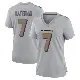 ＃7 Women's Rashod Bateman Gray Game Baltimore Ravens Atmosphere Fashion Jersey