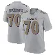＃70 Men's Roger Rosengarten Gray Game Baltimore Ravens Atmosphere Fashion Jersey