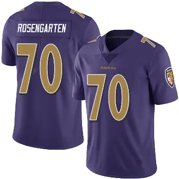 ＃70 Men's Roger Rosengarten Purple Limited Baltimore Ravens Team Color Vapor Untouchable Jersey