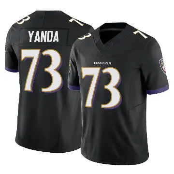 ＃73 Men's Marshal Yanda Black Limited Baltimore Ravens Vapor F.U.S.E. Jersey