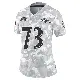 ＃73 Women's Marshal Yanda Arctic Camo Limited Baltimore Ravens 2024 Salute to Service Jersey