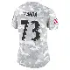 ＃73 Women's Marshal Yanda Arctic Camo Limited Baltimore Ravens 2024 Salute to Service Jersey
