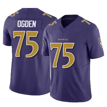 ＃75 Men's Jonathan Ogden Purple Limited Baltimore Ravens Vapor F.U.S.E. Jersey