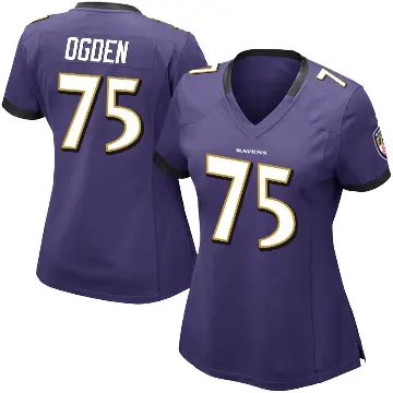 ＃75 Women's Jonathan Ogden Purple Limited Baltimore Ravens Team Color Vapor Untouchable Jersey