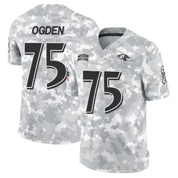 ＃75 Youth Jonathan Ogden Arctic Camo Limited Baltimore Ravens 2024 Salute to Service Jersey