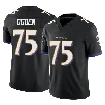 ＃75 Youth Jonathan Ogden Black Limited Baltimore Ravens Vapor F.U.S.E. Jersey