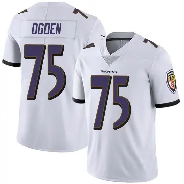 ＃75 Youth Jonathan Ogden White Limited Baltimore Ravens Vapor Untouchable Jersey