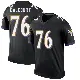＃76 Men's Darrian Dalcourt Black Legend Baltimore Ravens Jersey