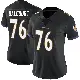 ＃76 Women's Darrian Dalcourt Black Limited Baltimore Ravens Alternate Vapor Untouchable Jersey