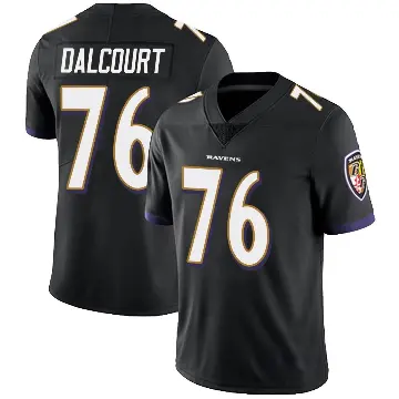 ＃76 Youth Darrian Dalcourt Black Limited Baltimore Ravens Alternate Vapor Untouchable Jersey