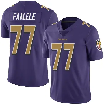 ＃77 Youth Daniel Faalele Purple Limited Baltimore Ravens Team Color Vapor Untouchable Jersey