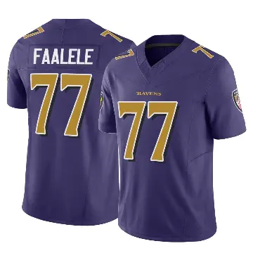 ＃77 Youth Daniel Faalele Purple Limited Baltimore Ravens Vapor F.U.S.E. Jersey