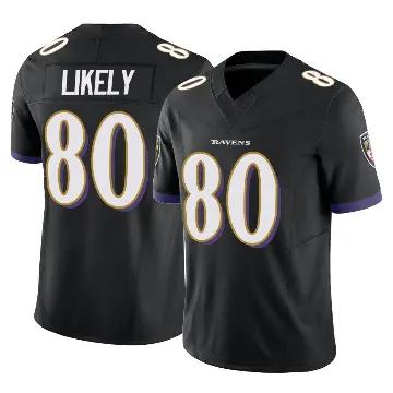 ＃80 Men's Isaiah Likely Black Limited Baltimore Ravens Vapor F.U.S.E. Jersey