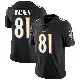 ＃81 Men's Devontez Walker Black Limited Baltimore Ravens Alternate Vapor Untouchable Jersey