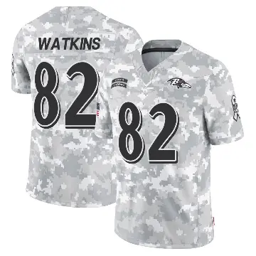 ＃82 Men's Sammy Watkins Arctic Camo Limited Baltimore Ravens 2024 Salute to Service Jersey