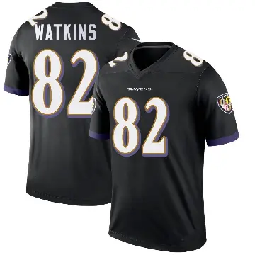 ＃82 Men's Sammy Watkins Black Legend Baltimore Ravens Jersey