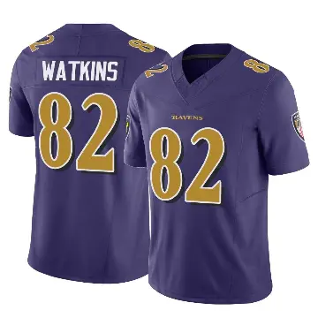 ＃82 Men's Sammy Watkins Purple Limited Baltimore Ravens Vapor F.U.S.E. Jersey