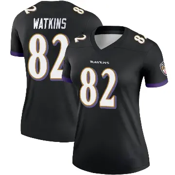 ＃82 Women's Sammy Watkins Black Legend Baltimore Ravens Jersey