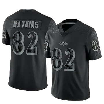 ＃82 Youth Sammy Watkins Black Limited Baltimore Ravens Reflective Jersey