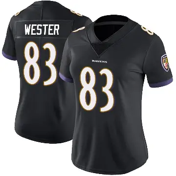 ＃83 Women's LaJohntay Wester Black Limited Baltimore Ravens Alternate Vapor Untouchable Jersey