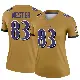 ＃83 Women's LaJohntay Wester Gold Legend Baltimore Ravens Inverted Jersey