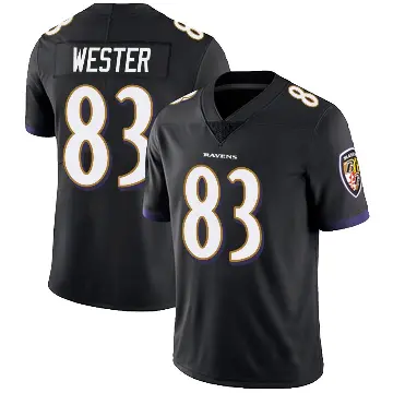 ＃83 Youth LaJohntay Wester Black Limited Baltimore Ravens Alternate Vapor Untouchable Jersey