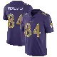 ＃84 Youth Zaire Mitchell-Paden Purple Limited Baltimore Ravens Color Rush Vapor Untouchable Jersey