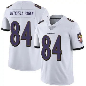 ＃84 Youth Zaire Mitchell-Paden White Limited Baltimore Ravens Vapor Untouchable Jersey