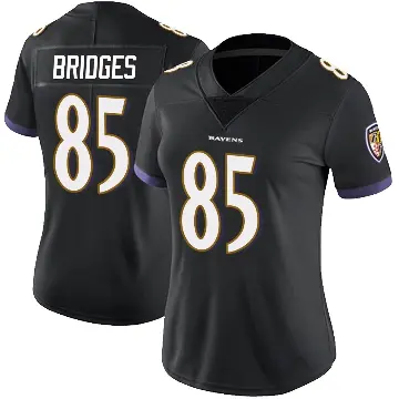 ＃85 Women's Shemar Bridges Black Limited Baltimore Ravens Alternate Vapor Untouchable Jersey