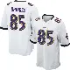 ＃85 Youth Shemar Bridges White Game Baltimore Ravens Jersey
