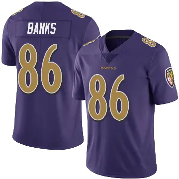 ＃86 Youth Jahmal Banks Purple Limited Baltimore Ravens Team Color Vapor Untouchable Jersey
