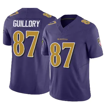 ＃87 Youth Xavier Guillory Purple Limited Baltimore Ravens Vapor F.U.S.E. Jersey