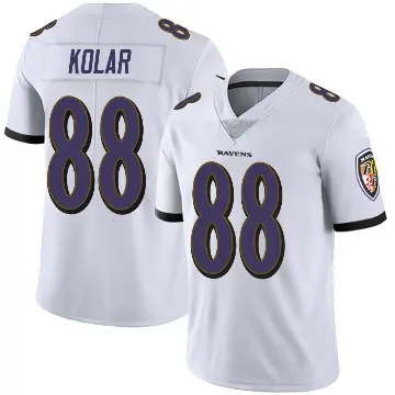 ＃88 Youth Charlie Kolar White Limited Baltimore Ravens Vapor Untouchable Jersey