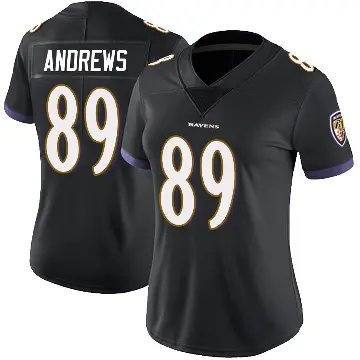 ＃89 Women's Mark Andrews Black Limited Baltimore Ravens Alternate Vapor Untouchable Jersey