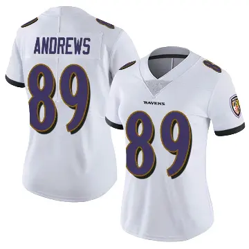 ＃89 Women's Mark Andrews White Limited Baltimore Ravens Vapor Untouchable Jersey