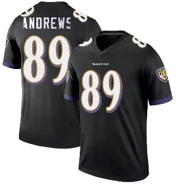 ＃89 Youth Mark Andrews Black Legend Baltimore Ravens Jersey