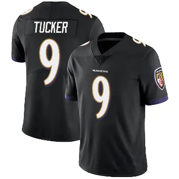 ＃9 Youth Justin Tucker Black Limited Baltimore Ravens Alternate Vapor Untouchable Jersey