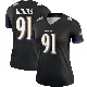 ＃91 Women's Rayshad Nichols Black Legend Baltimore Ravens Jersey