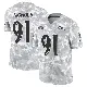 ＃91 Youth Rayshad Nichols Arctic Camo Limited Baltimore Ravens 2024 Salute to Service Jersey