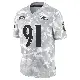 ＃91 Youth Rayshad Nichols Arctic Camo Limited Baltimore Ravens 2024 Salute to Service Jersey