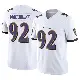 ＃92 Men's Nnamdi Madubuike White Limited Baltimore Ravens Vapor F.U.S.E. Jersey