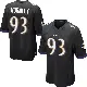 ＃93 Youth Chris Wormley Black Game Baltimore Ravens Jersey