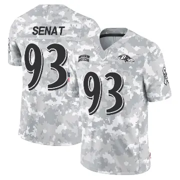 ＃93 Youth Deadrin Senat Arctic Camo Limited Baltimore Ravens 2024 Salute to Service Jersey