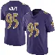 ＃95 Men's Derek Wolfe Purple Limited Baltimore Ravens Team Color Vapor Untouchable Jersey