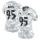 ＃95 Women's Derek Wolfe Arctic Camo Limited Baltimore Ravens 2024 Salute to Service Jersey