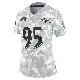 ＃95 Women's Derek Wolfe Arctic Camo Limited Baltimore Ravens 2024 Salute to Service Jersey