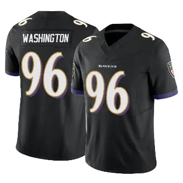 ＃96 Youth Broderick Washington Black Limited Baltimore Ravens Vapor F.U.S.E. Jersey