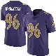 ＃96 Youth Broderick Washington Purple Limited Baltimore Ravens Team Color Vapor Untouchable Jersey